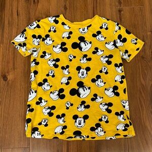 Yellow Mickey Mouse T Shirt